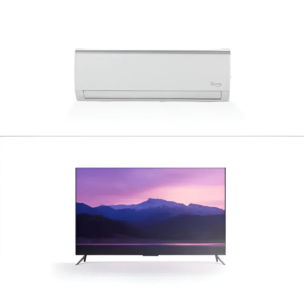 Home Appliance Combo - 8 -TV 55 inches- Smart Android, Air Conditioner 1 Ton Split Inverter 