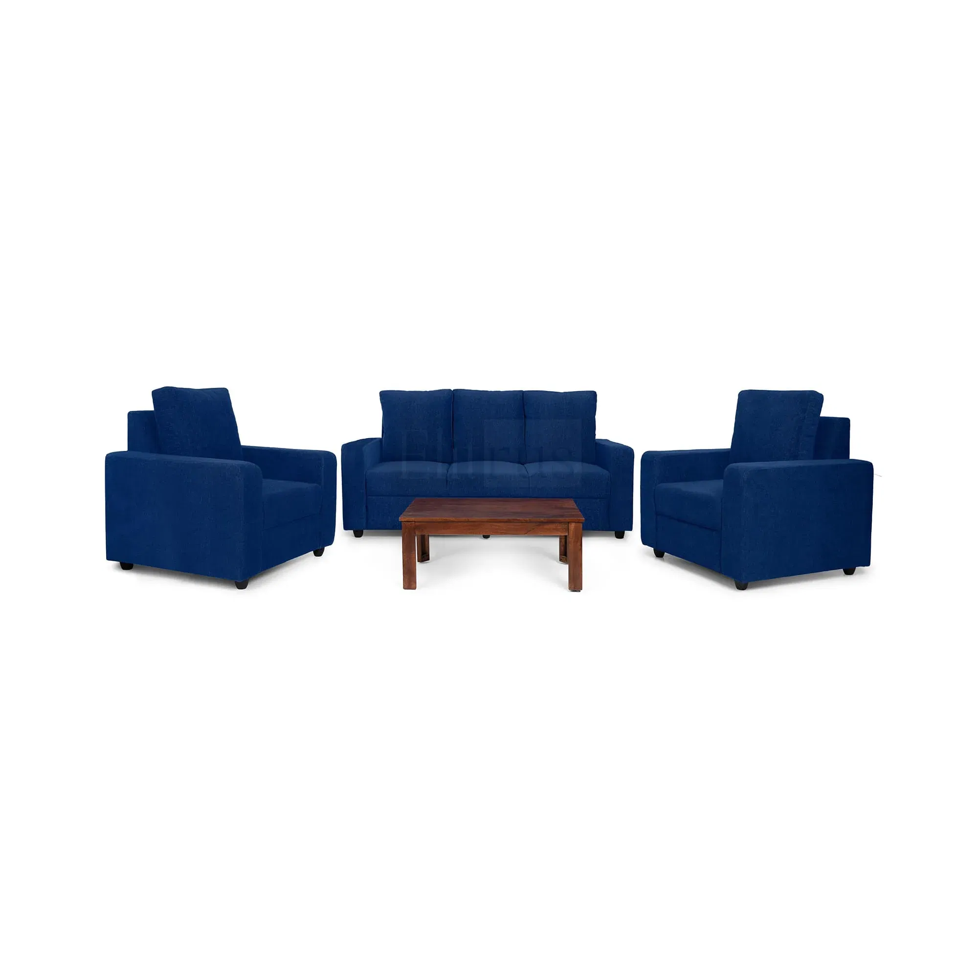 Combo 14 -Â Klassik Blue 3 Seater + 1 Seater + 1 Seater Sofa by Elitrus