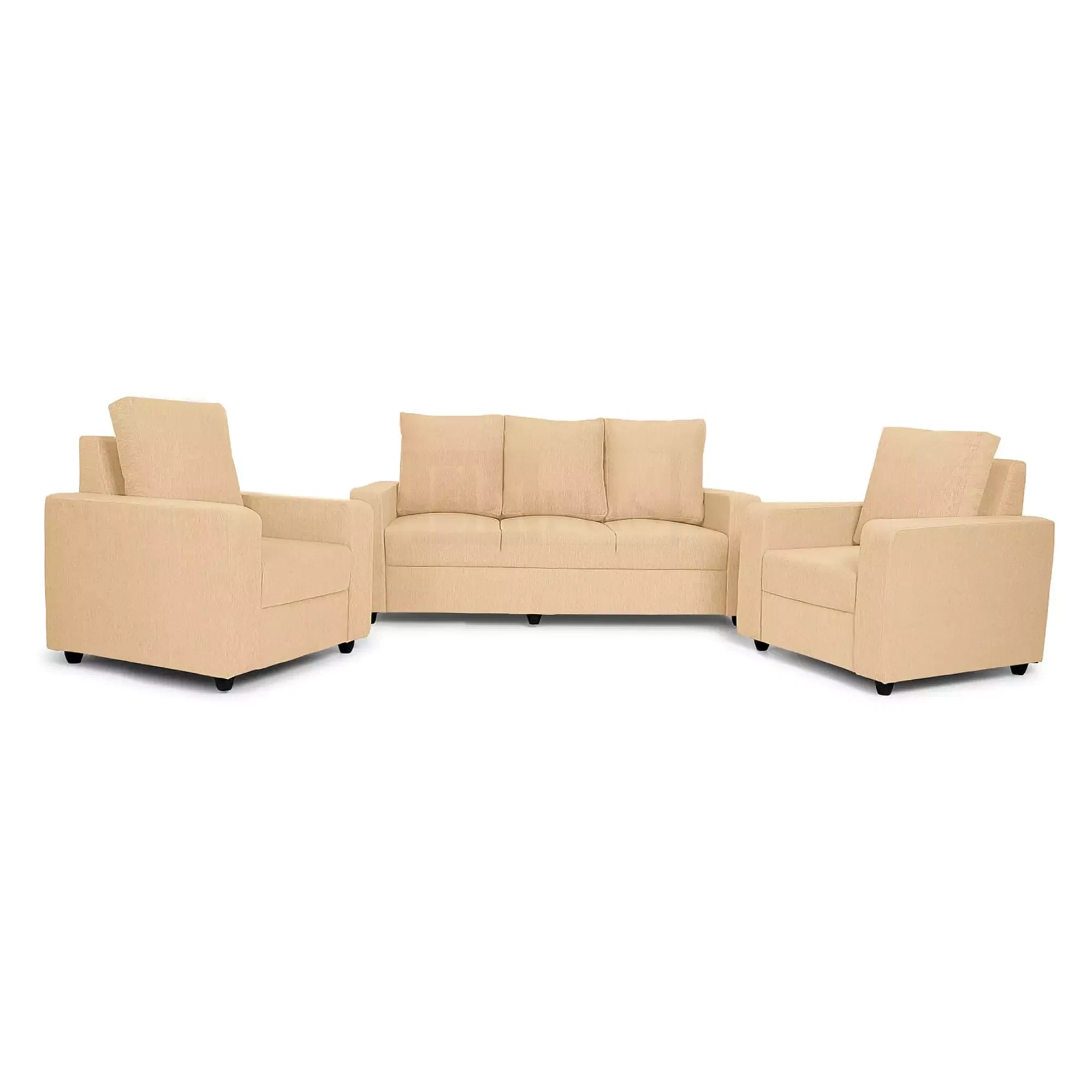 Combo 13 -Â Klassik Beige 3 Seater + 1 Seater + 1 Seater Sofa by Elitrus