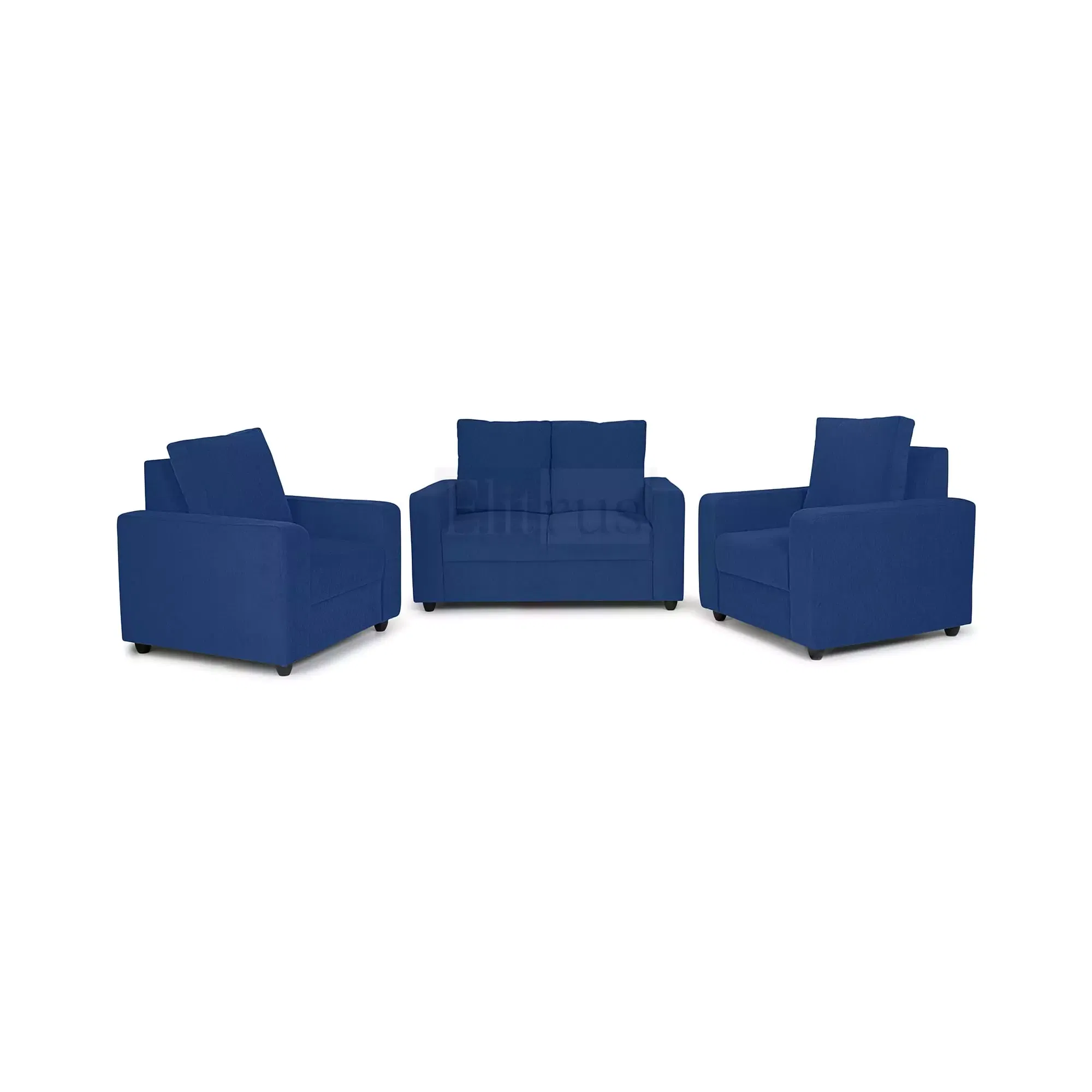 Combo 18 -Â Klassik Blue 2 Seater + 1 Seater + 1 Seater Sofa by Elitrus