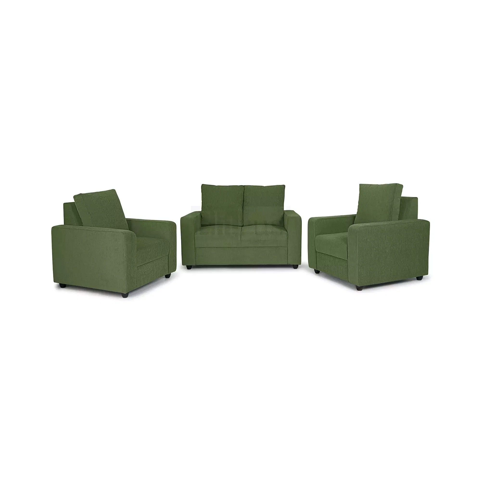 Combo 19 -Â Klassik Green 2 Seater + 1 Seater + 1 Seater Sofa by Elitrus