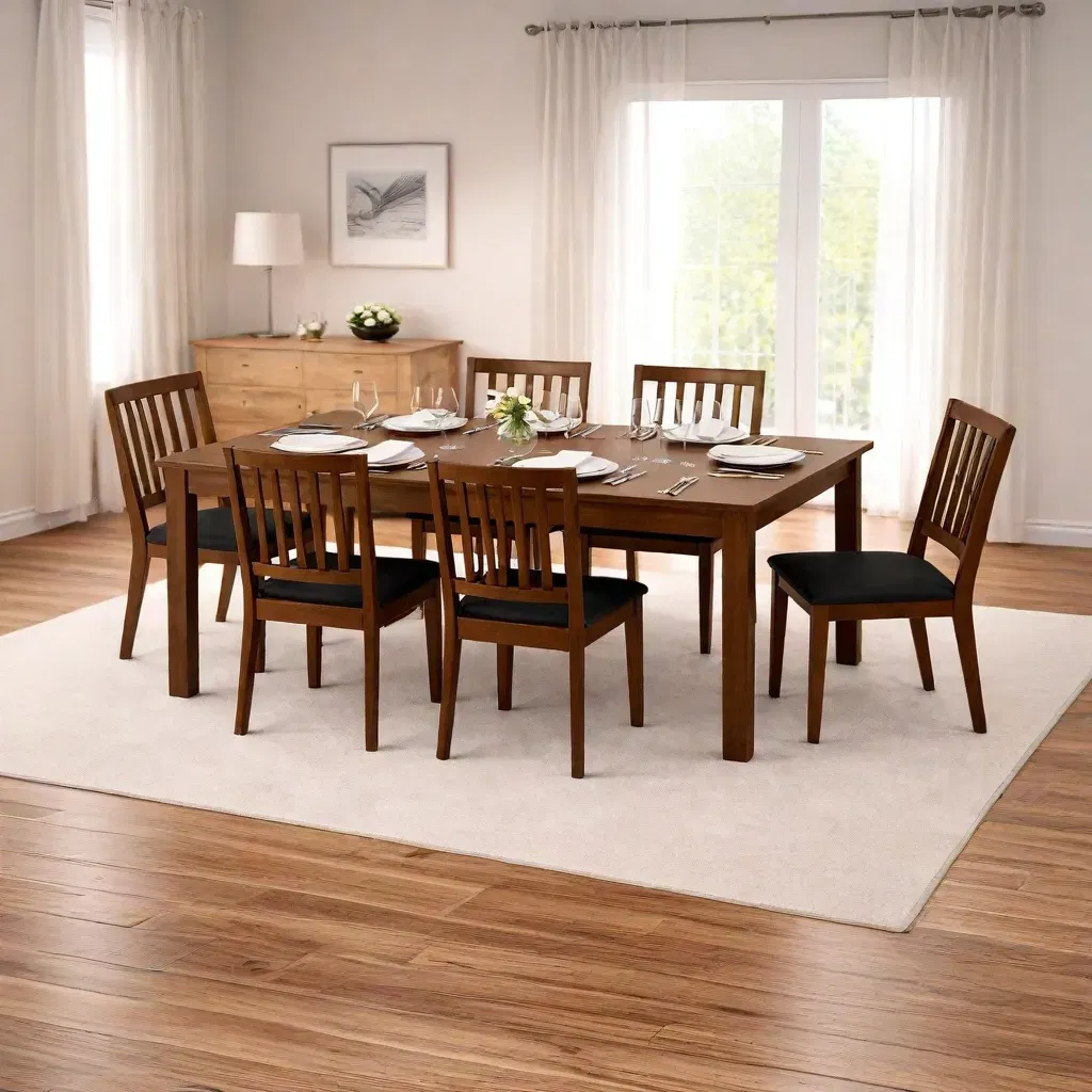 Diner 6 Seater Dining Table Set by Urban Ladder