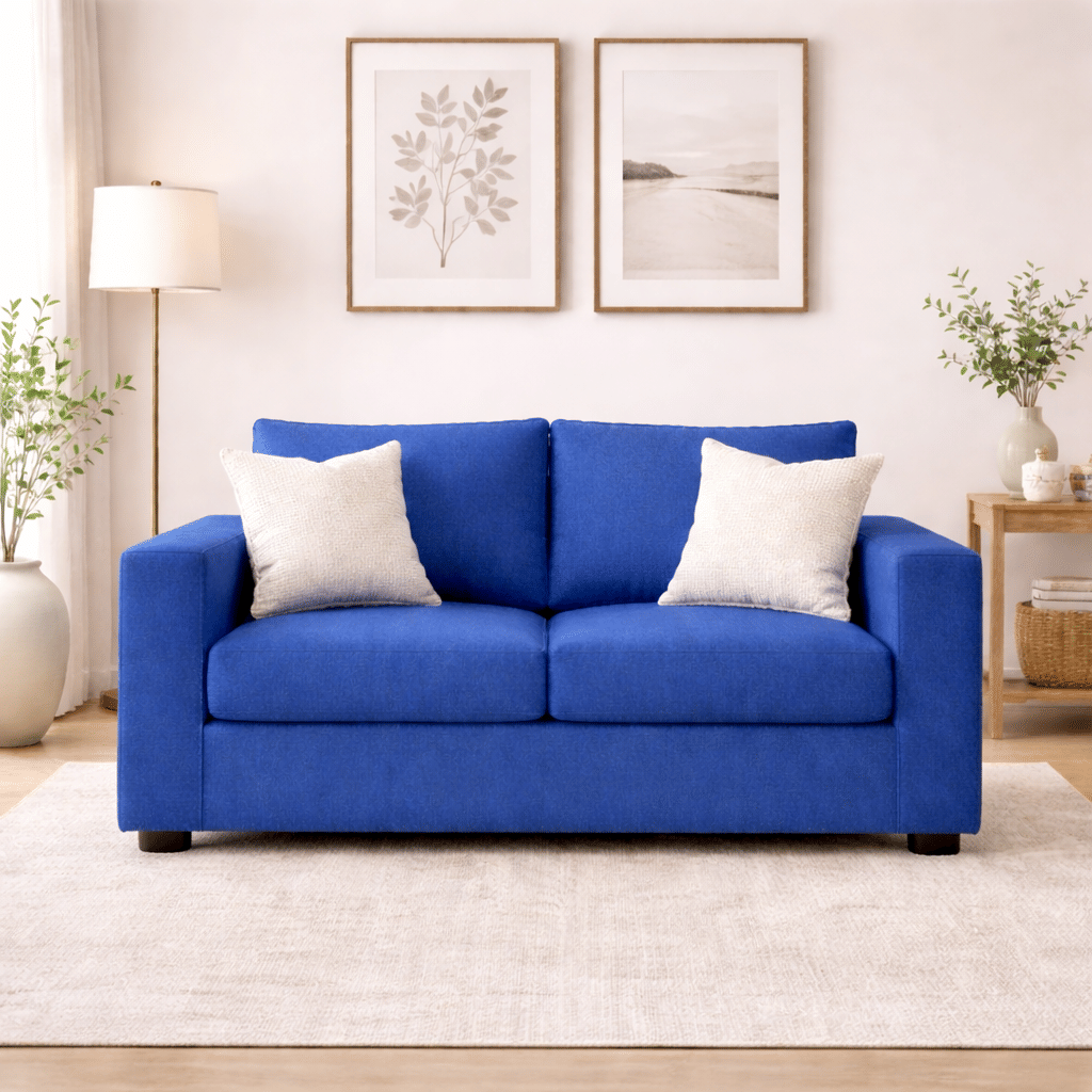 Klassik Blue 2 Seater Sofa by Elitrus