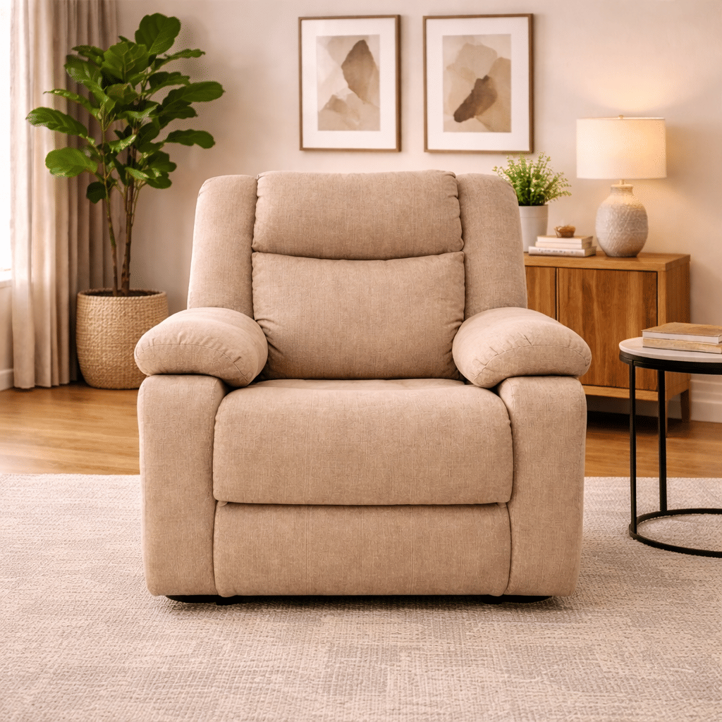 Klassik Beige 1 seater Recliner by Elitrus 