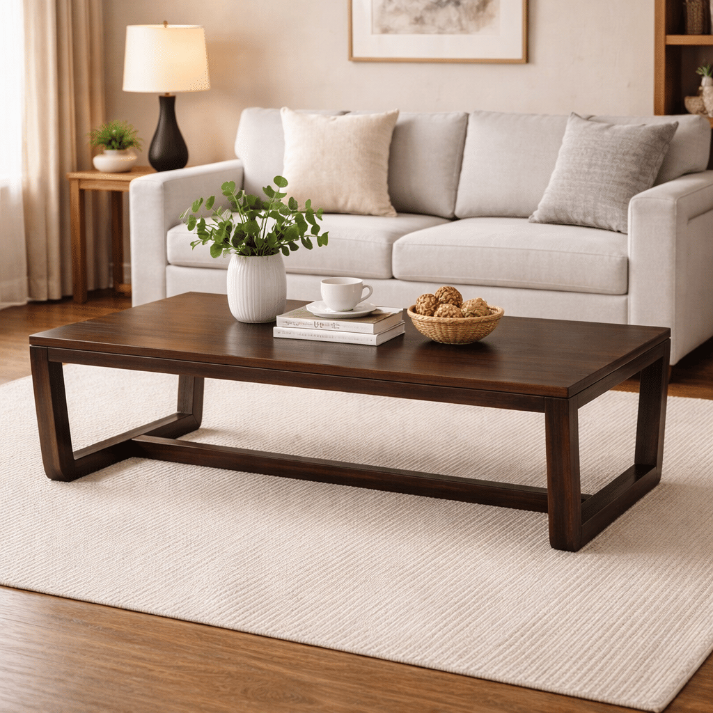 Botwin Rectangular Solid Wood Coffee Table by Urban Ladder 